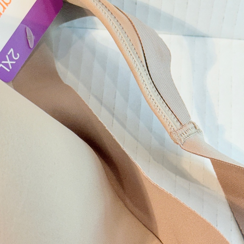 🆕 Warners No Side Effects Wireless Bra 2XL Tan~Smooth Support Seamless Comfort - Picture 16 of 16